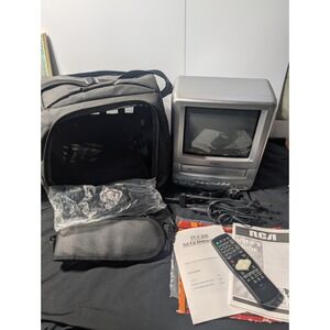 RCA 9" Color Gaming TV/VCR Combo VHS Retro CRT TV T09085 26/32 Micron w/ Remote